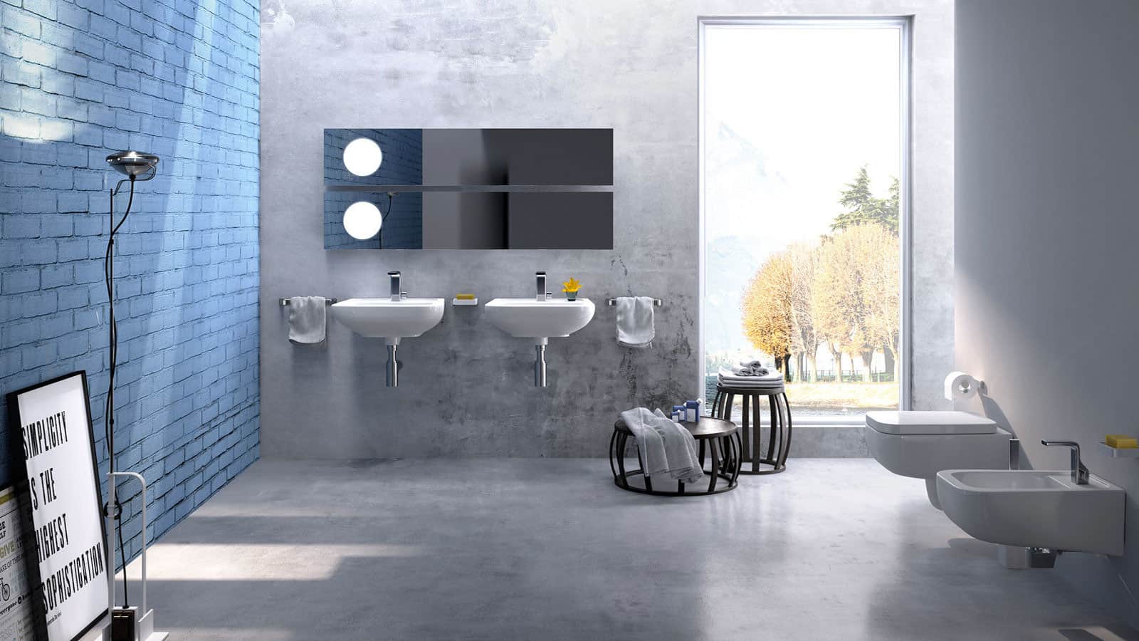 contemporary design bathroom furniture by Rodolfo Dordoni for Flaminia