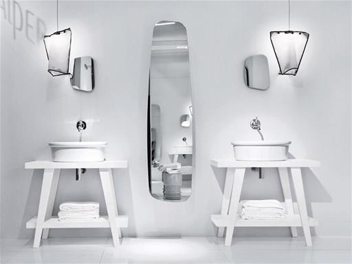 意大利设计现代卫浴打造顶级家居SPA极简风格水槽镜子
