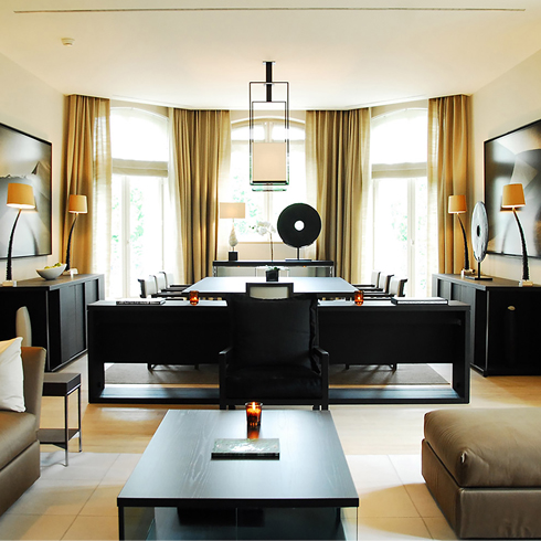Maxalto家具顶级酒店现代奢华设计La Reserve黑色橡木