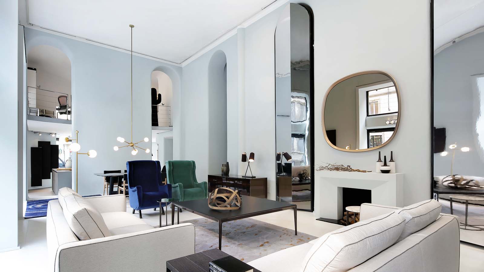 米兰家具展厅_最佳设计商店Sag80 室内设计 七零年代B&B minotti cassina pinton